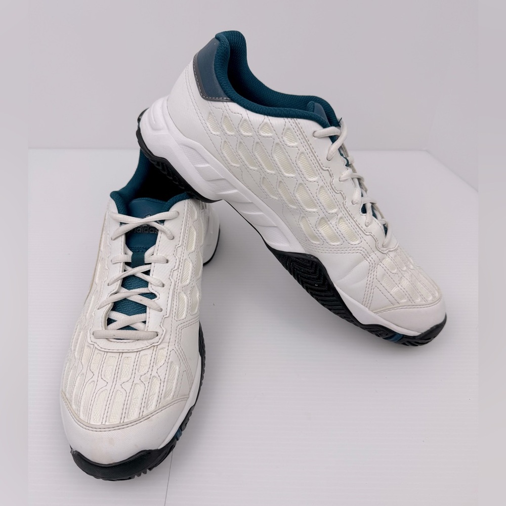 Adidas Adiprene+ Athletic Shoes Men’s 9.5 White Blue Lace Up Running Trainers